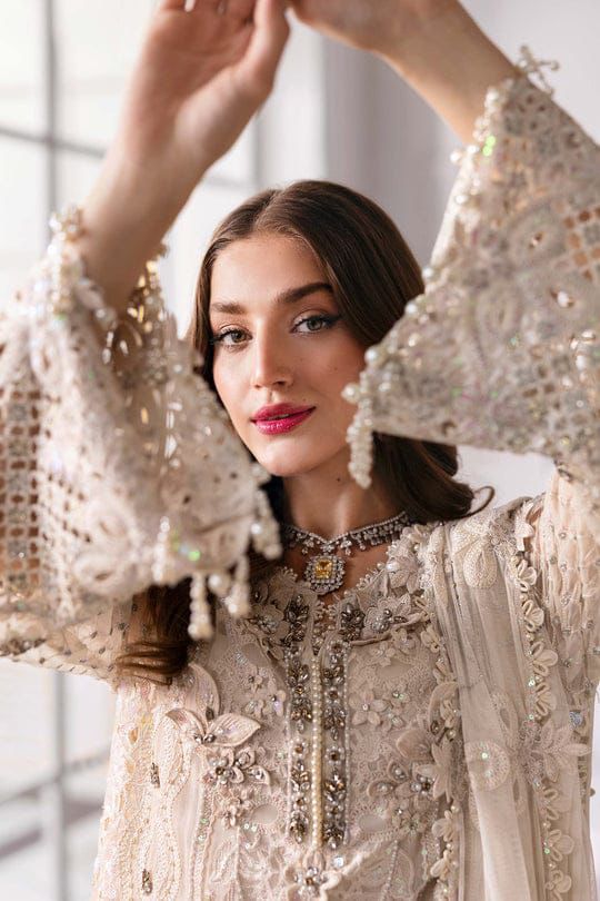 MARIA.B Chiffion Embroidered Suit