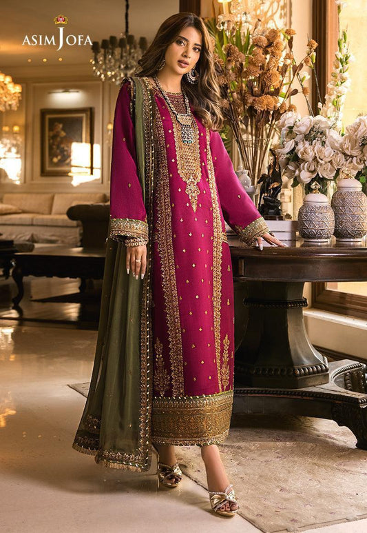 AsimJofa Brand Luxury Chiffon Embroidered Collection