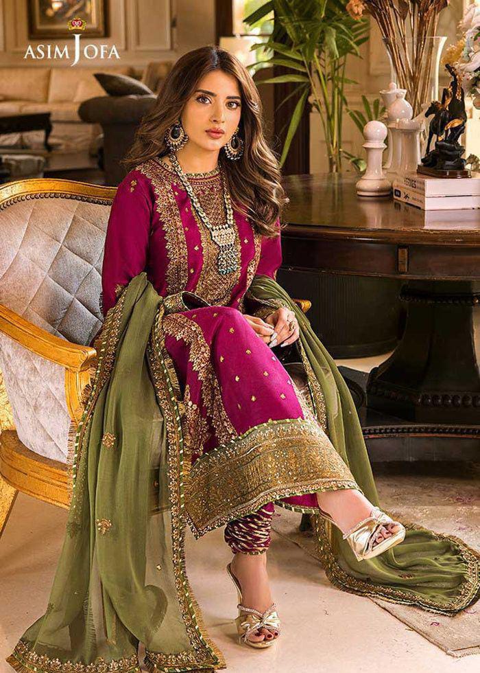 AsimJofa Brand Luxury Chiffon Embroidered Collection