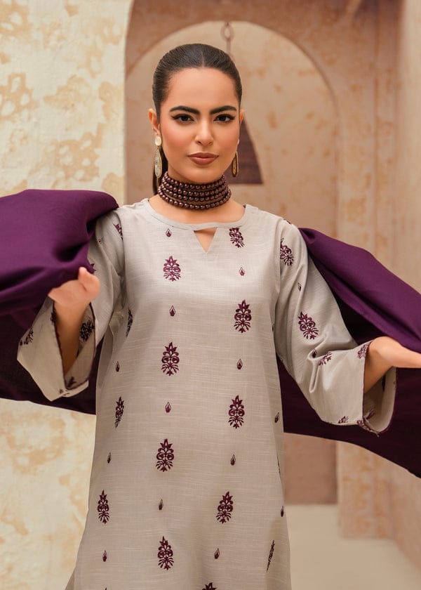 Zaroon Brand Luxury Embroidered Suit