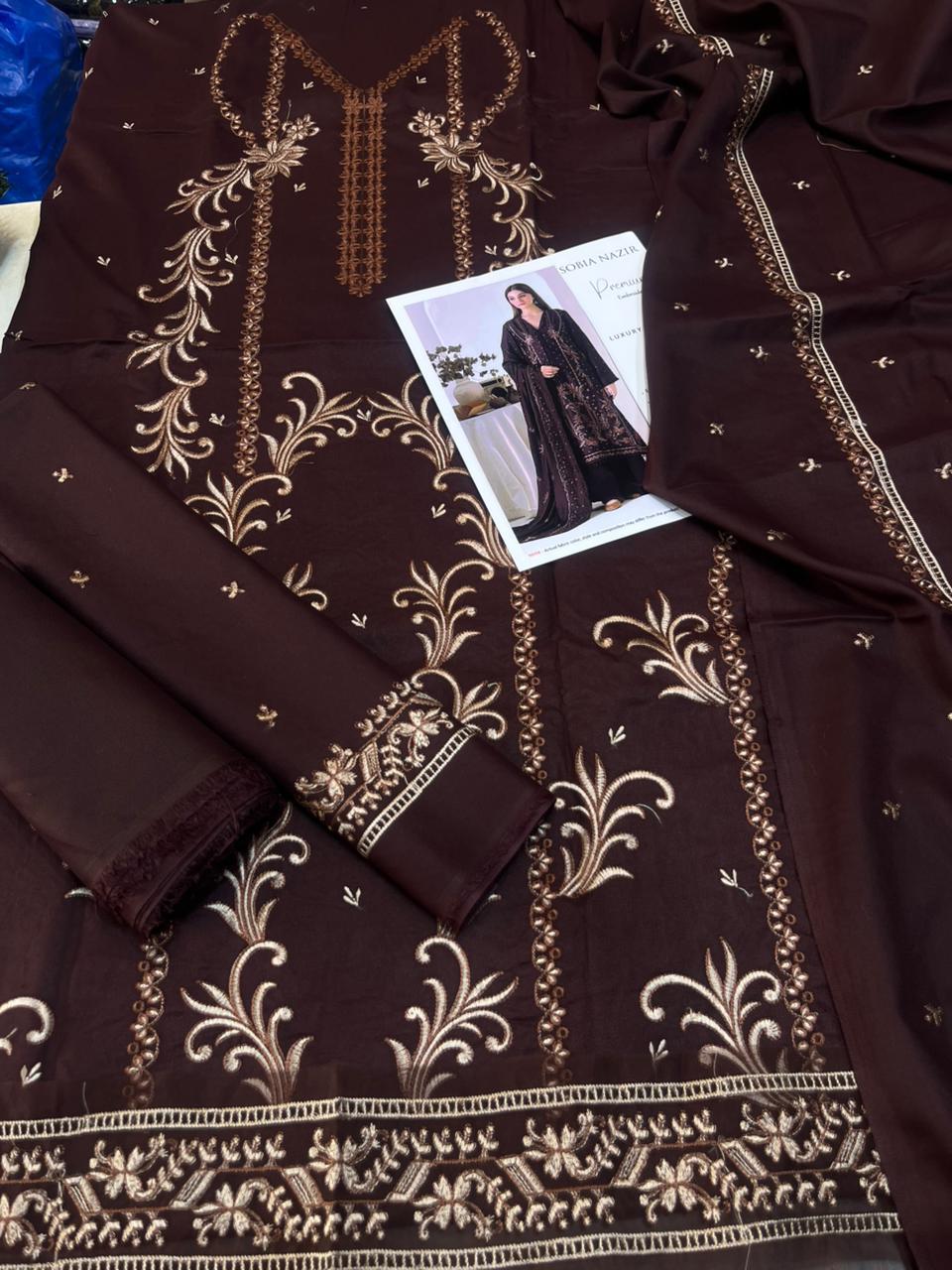 SOBIA NAZIR PREMIUM HEAVY EMBROIDERED DHANAK VOl