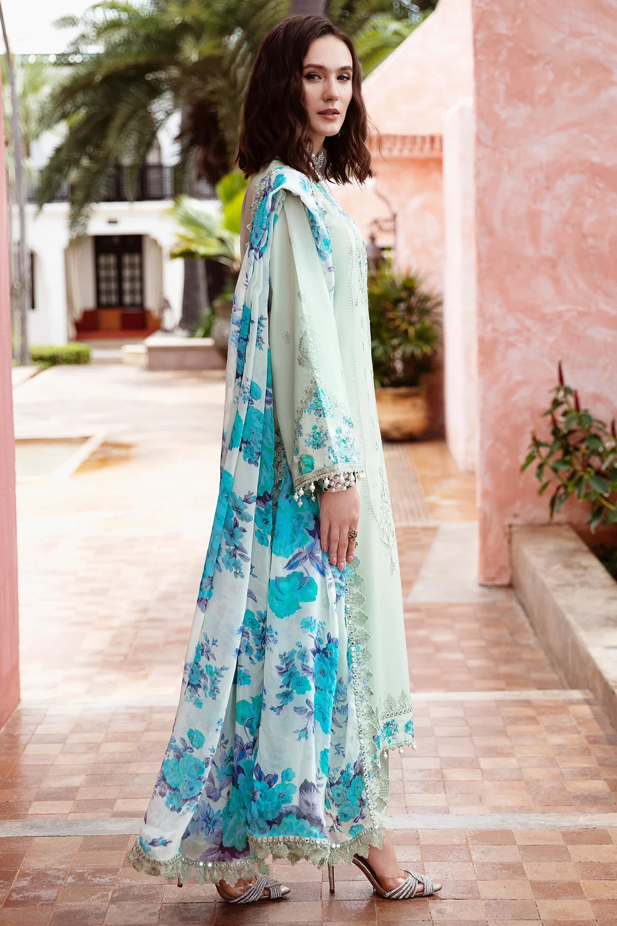 3-PC Charizma Unstitched Lawn Collection RM5-04 BY CHARIZMA