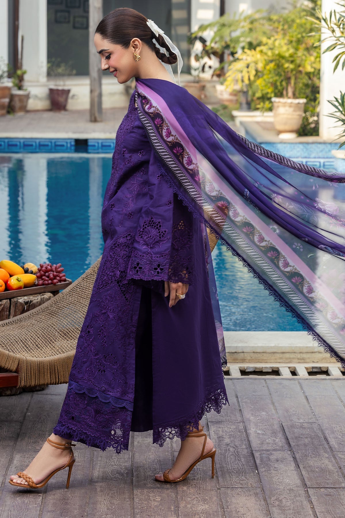 5314-MIREILLE EMBROIDERED LAWN UNSTITCHED (Motifz)