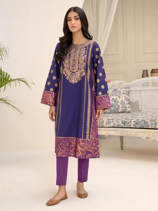 Limelight Summer Unstitched Paste Printed Lawn 2Pc Suit U2946 Purple