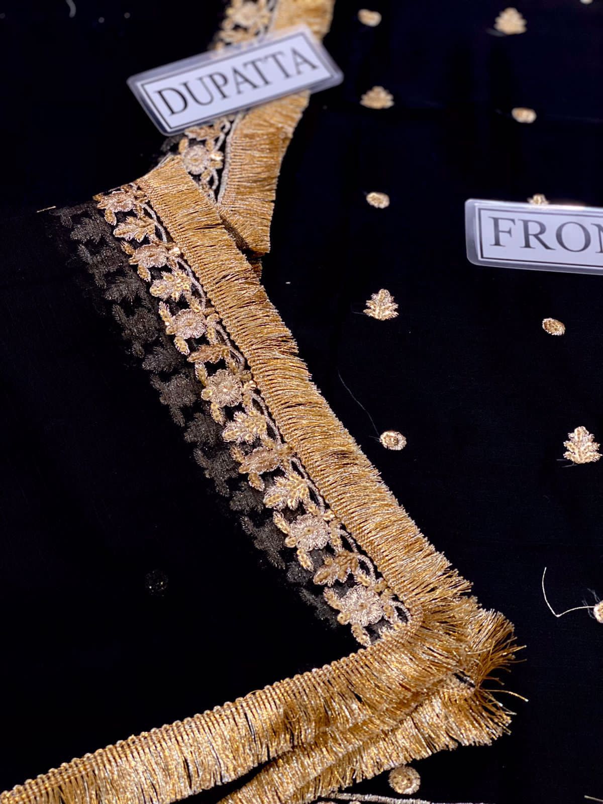 BRAND LUXURY CHIFFON EMBROIDERED ARTICLE