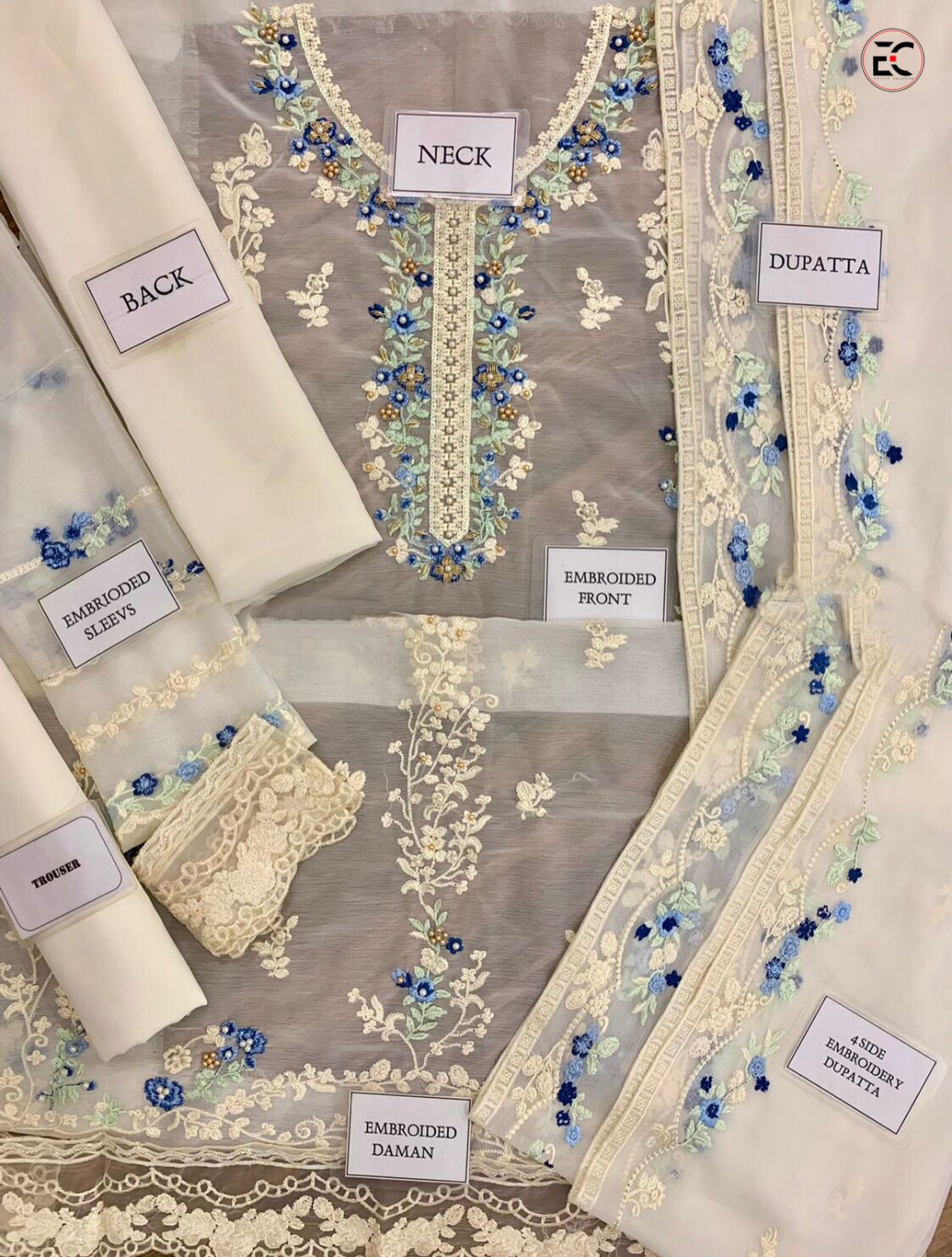 AGHA NOOR BRAND EMBROIDERED CHIFFON COLLECTION