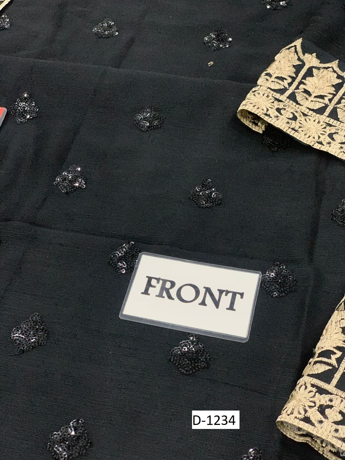 AZURE EMBROIDERED CHIFFON ARTICLE