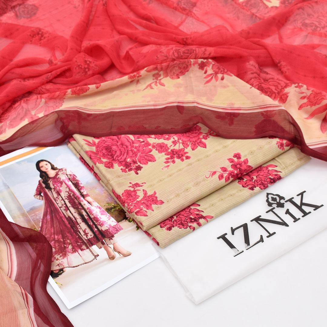 IZNIK BRAND LUXURY PRINTED CHIFFON DUPATTA VOLUME