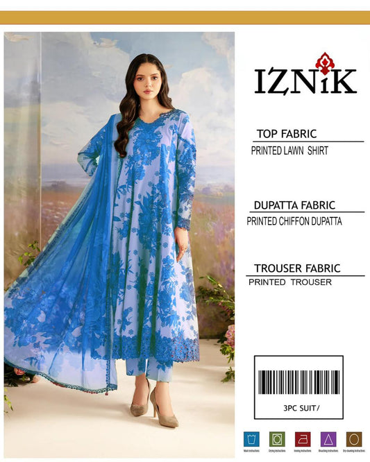 IZNIK BRAND LUXURY PRINTED CHIFFON DUPATTA VOLUME