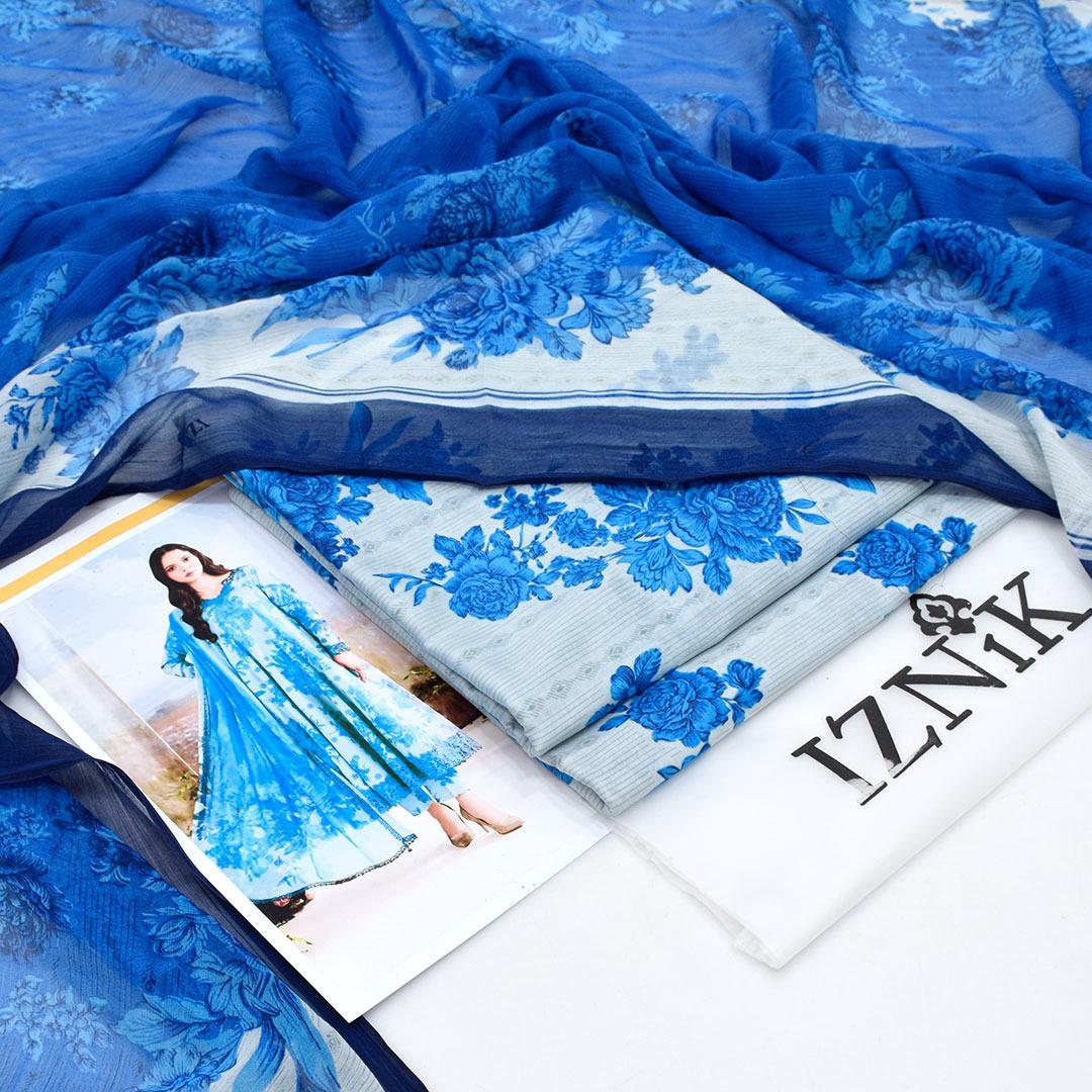 IZNIK BRAND LUXURY PRINTED CHIFFON DUPATTA VOLUME