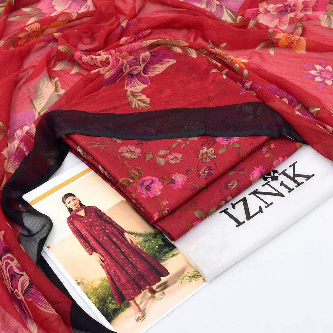 IZNIK BRAND LUXURY PRINTED CHIFFON DUPATTA VOLUME