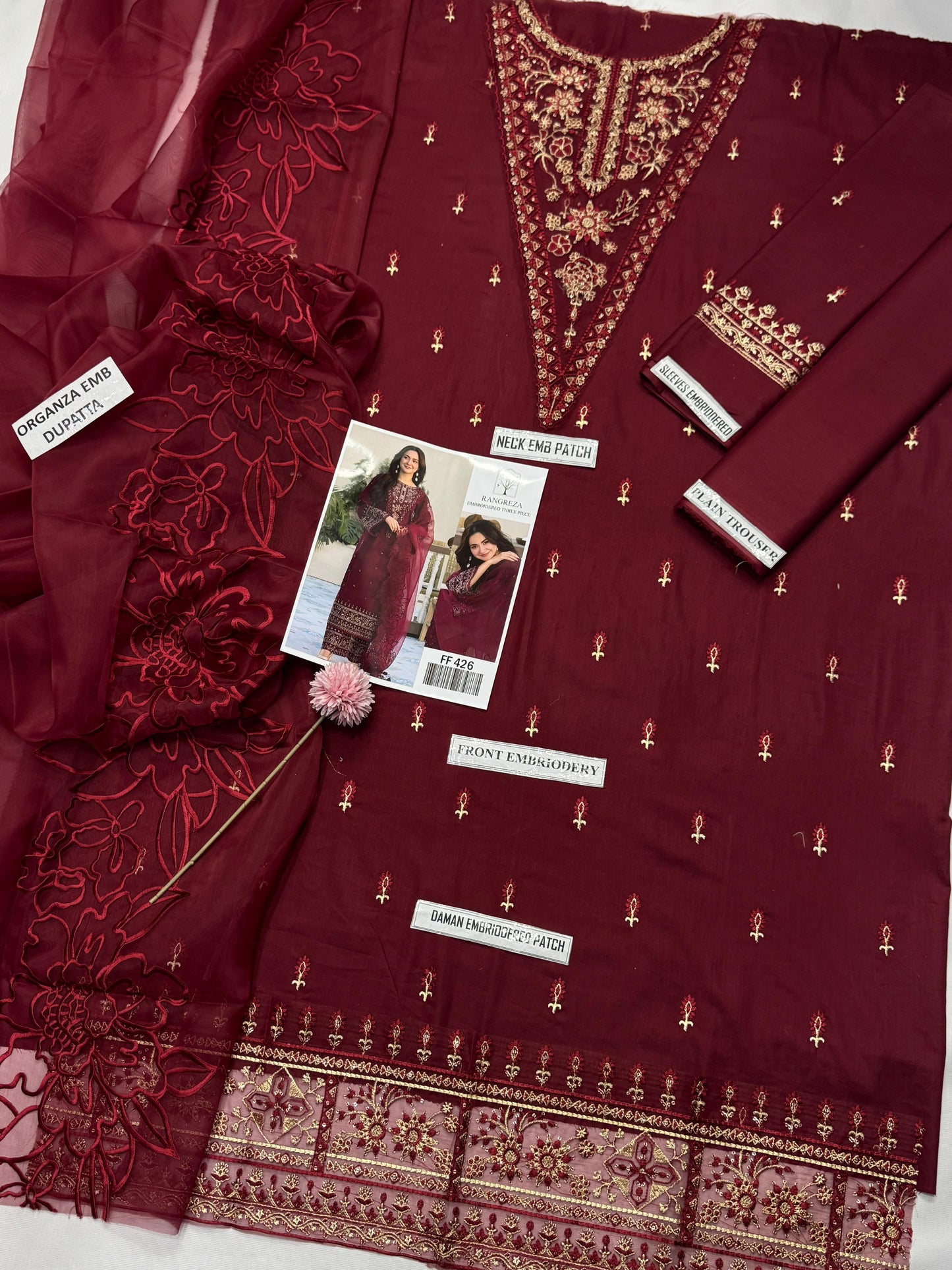 RANGREZA BRAND LUXURY EMBROIDERED