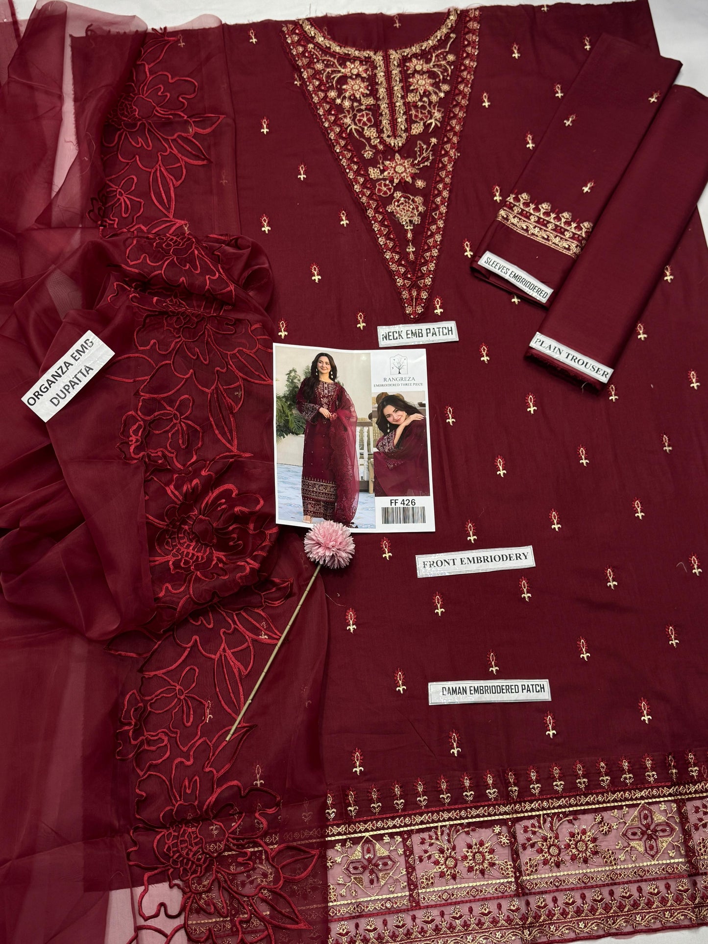 RANGREZA BRAND LUXURY EMBROIDERED