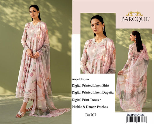 BAROQUE BRAND PRINTED EMBROIDERD ARTICLE