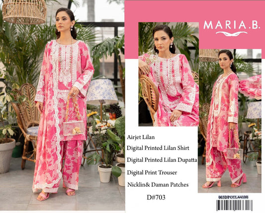 MARIA.B BRAND PRINTED EMBROIDERD ARTICLE