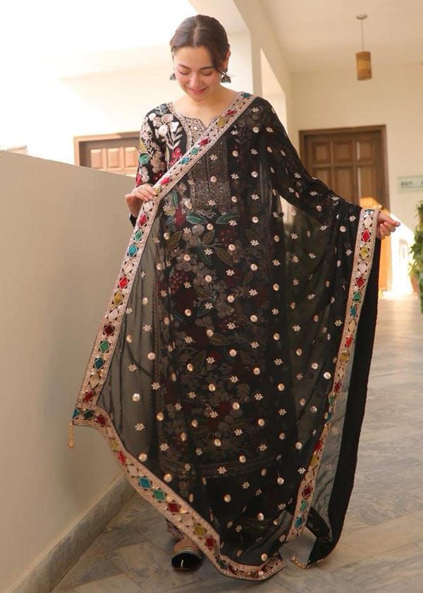 RANGEASIYA BRAND LUXURY CHIFFON EMBROIDERED ARTICLE