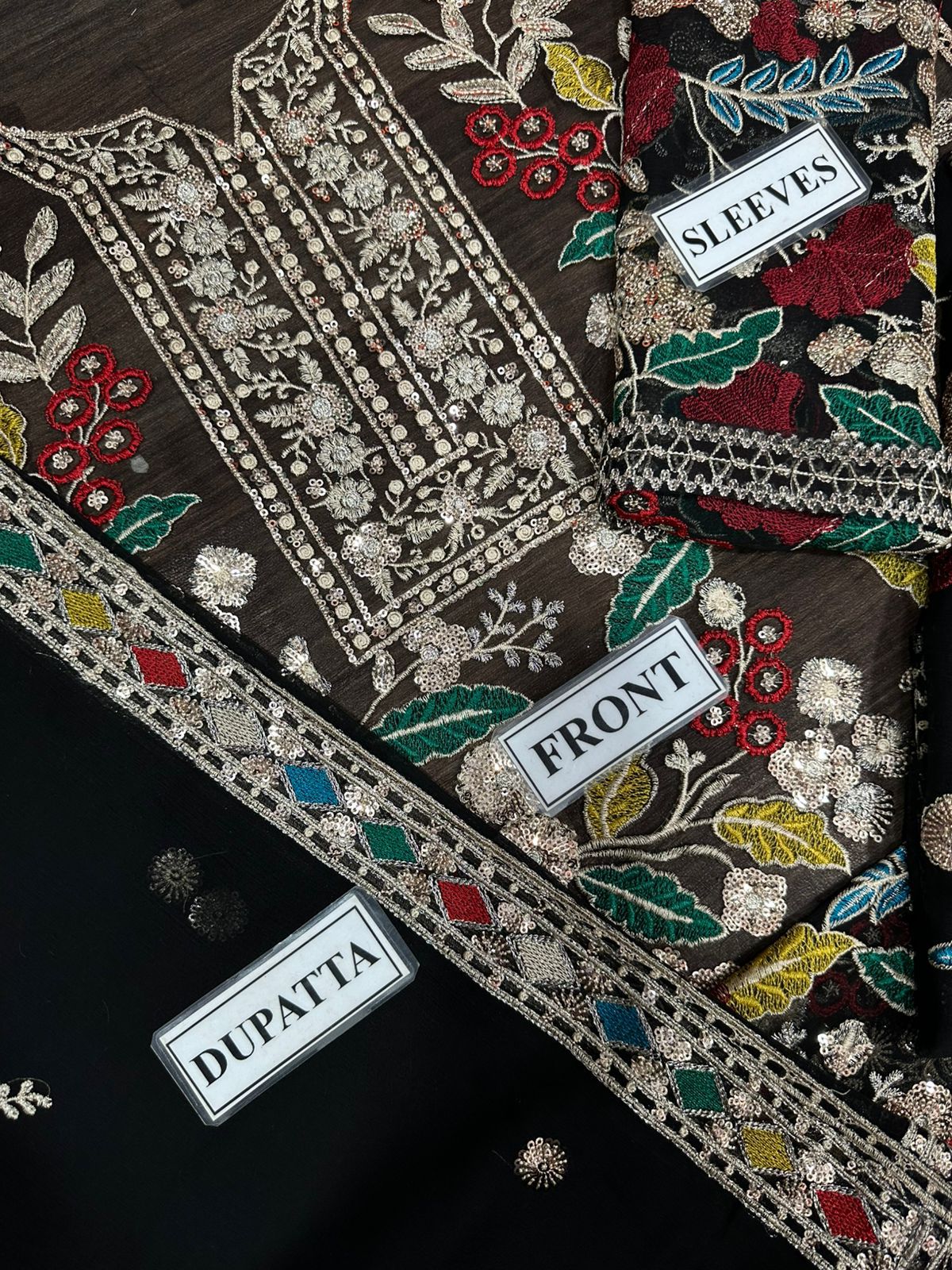 RANGEASIYA BRAND LUXURY CHIFFON EMBROIDERED ARTICLE