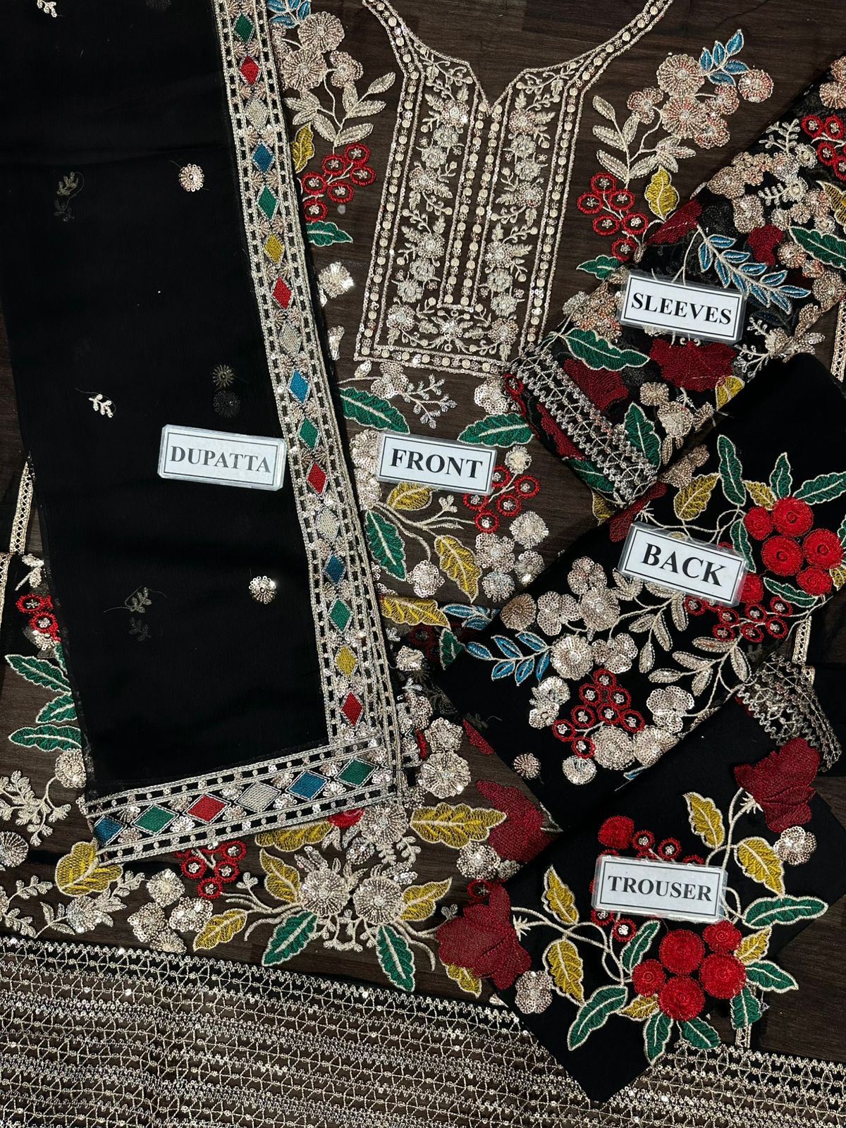 RANGEASIYA BRAND LUXURY CHIFFON EMBROIDERED ARTICLE