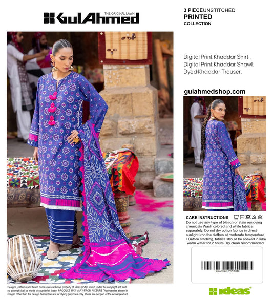 GUL AHMED CHUNRI STYLE PRINTED