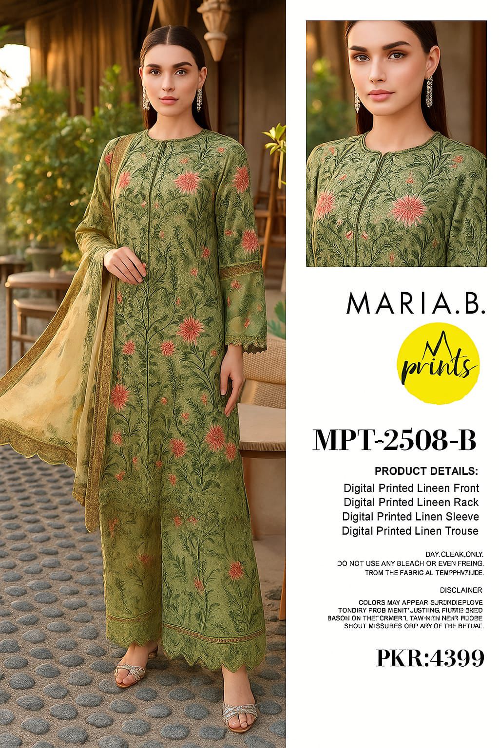 MARIA.B. PRINTED LINEN NEW TRENDING VOL