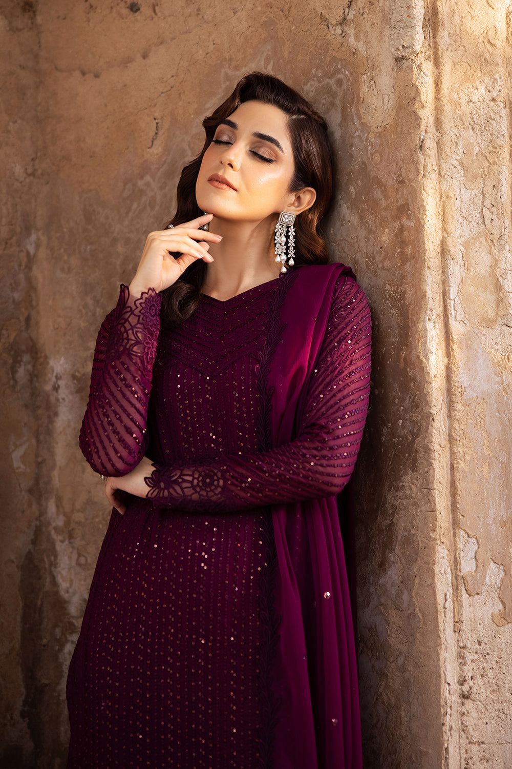 WEDDING EDITION CHIFFON EMBROIDERED ARTICLE