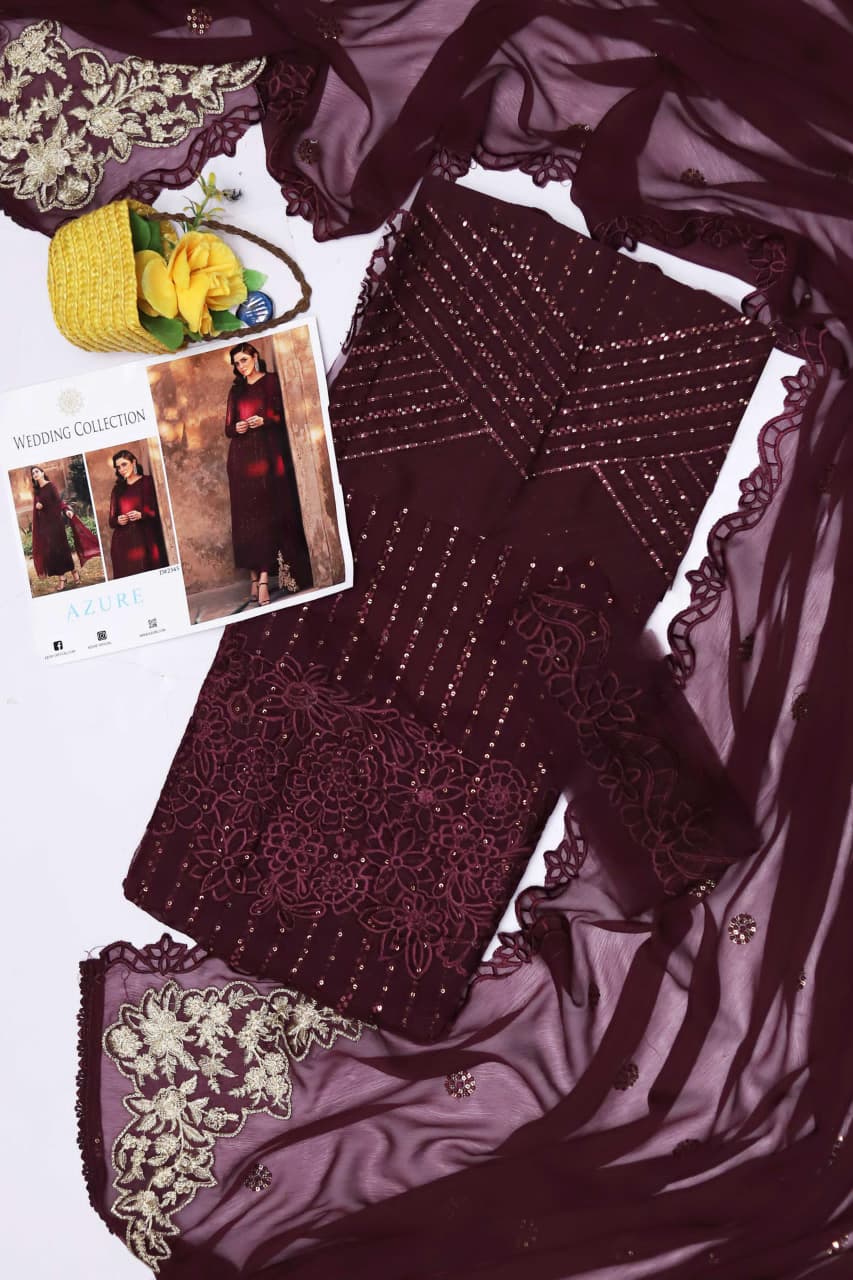 WEDDING EDITION CHIFFON EMBROIDERED ARTICLE