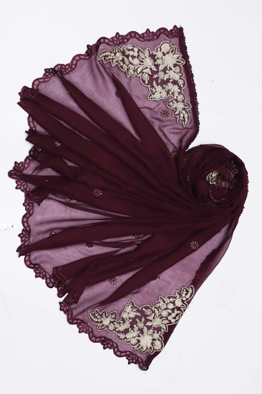 WEDDING EDITION CHIFFON EMBROIDERED ARTICLE