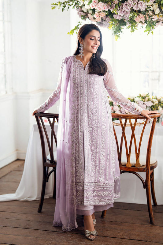 WEDDING EDITION AZURE CHIFFON EMBROIDERED ARTICLE