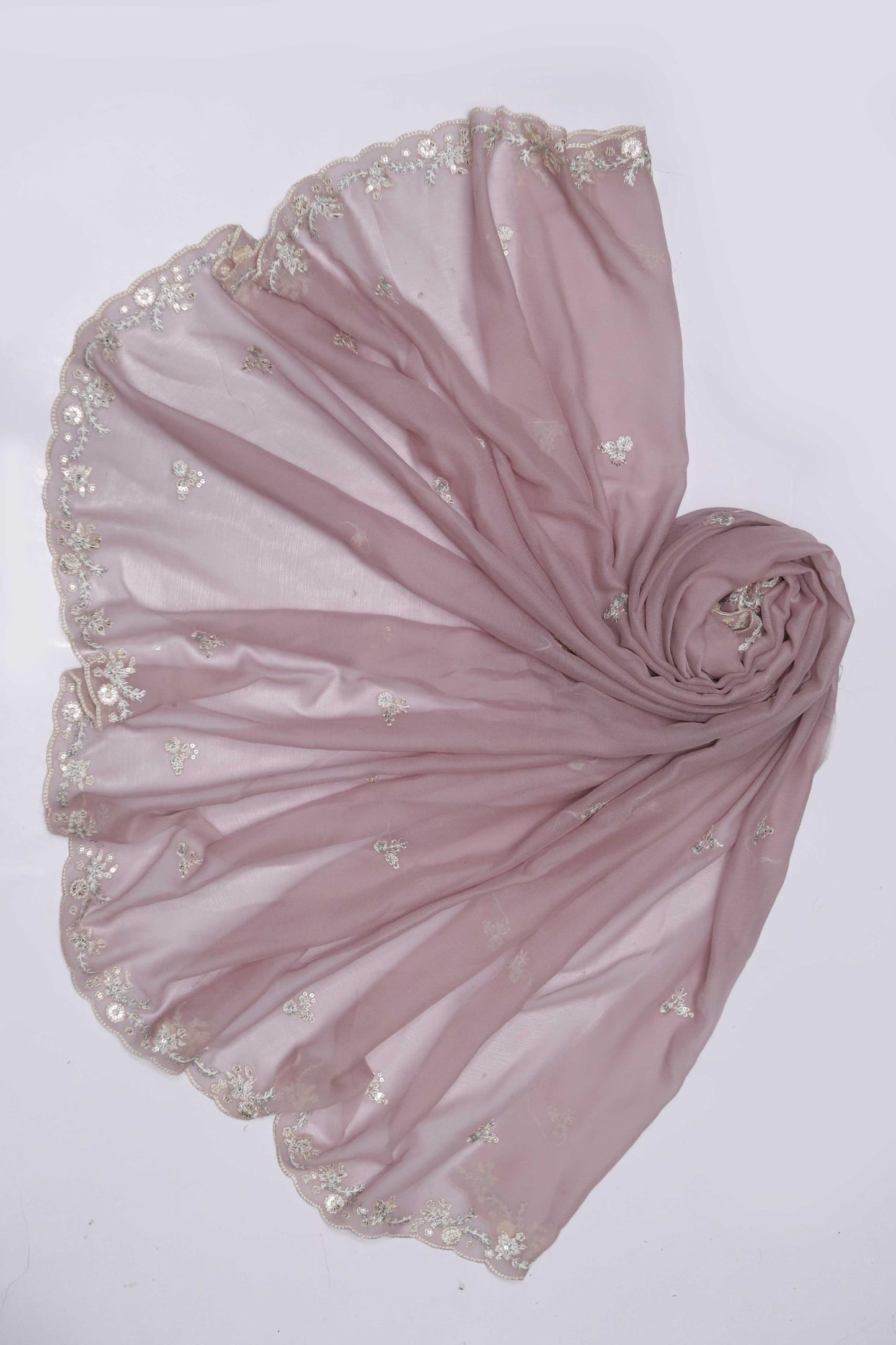 WEDDING EDITION AZURE CHIFFON EMBROIDERED ARTICLE