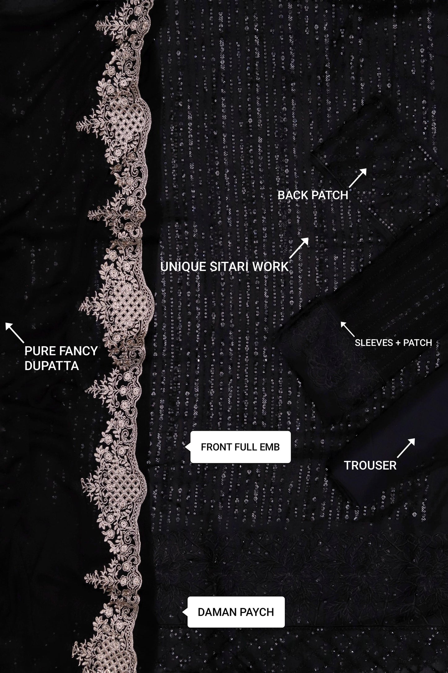 AZURE WEDDING EDITION CHIFFON EMBROIDERED ARTICLE
