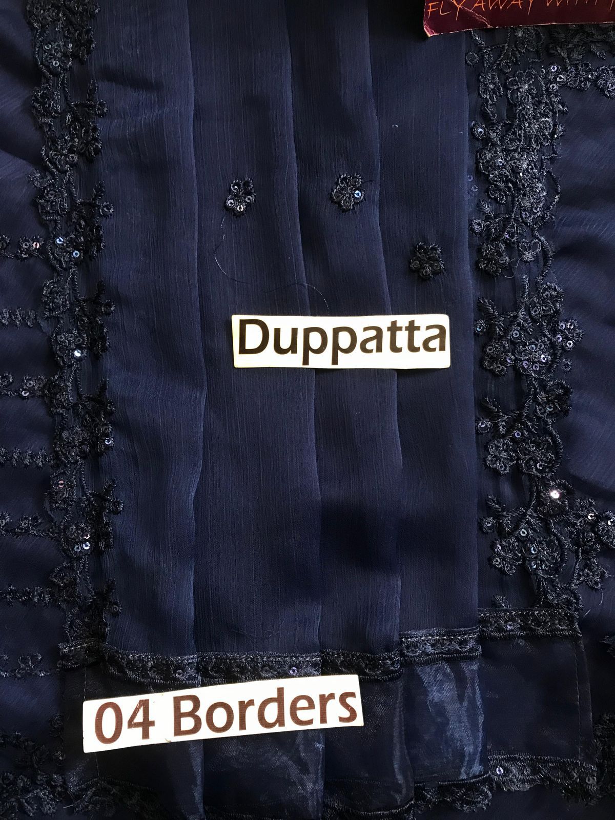 AZURE BRAND LUXURY CHIFFON EMBROIDERED ARTICLE