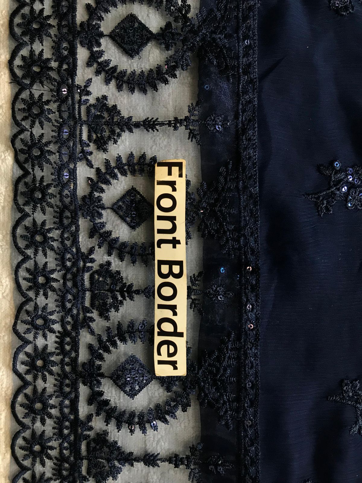 AZURE BRAND LUXURY CHIFFON EMBROIDERED ARTICLE
