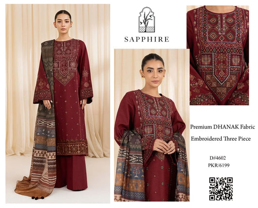 Sapphire Brand Luxury Embroidered Article