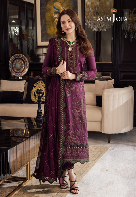 AsimJofa Brand Luxury Embroidered Suit