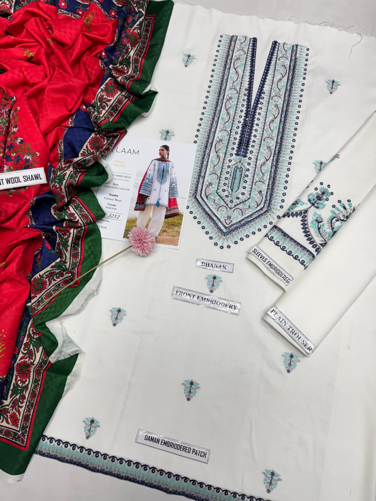 Laam Brand Luxury Embroidered Suit