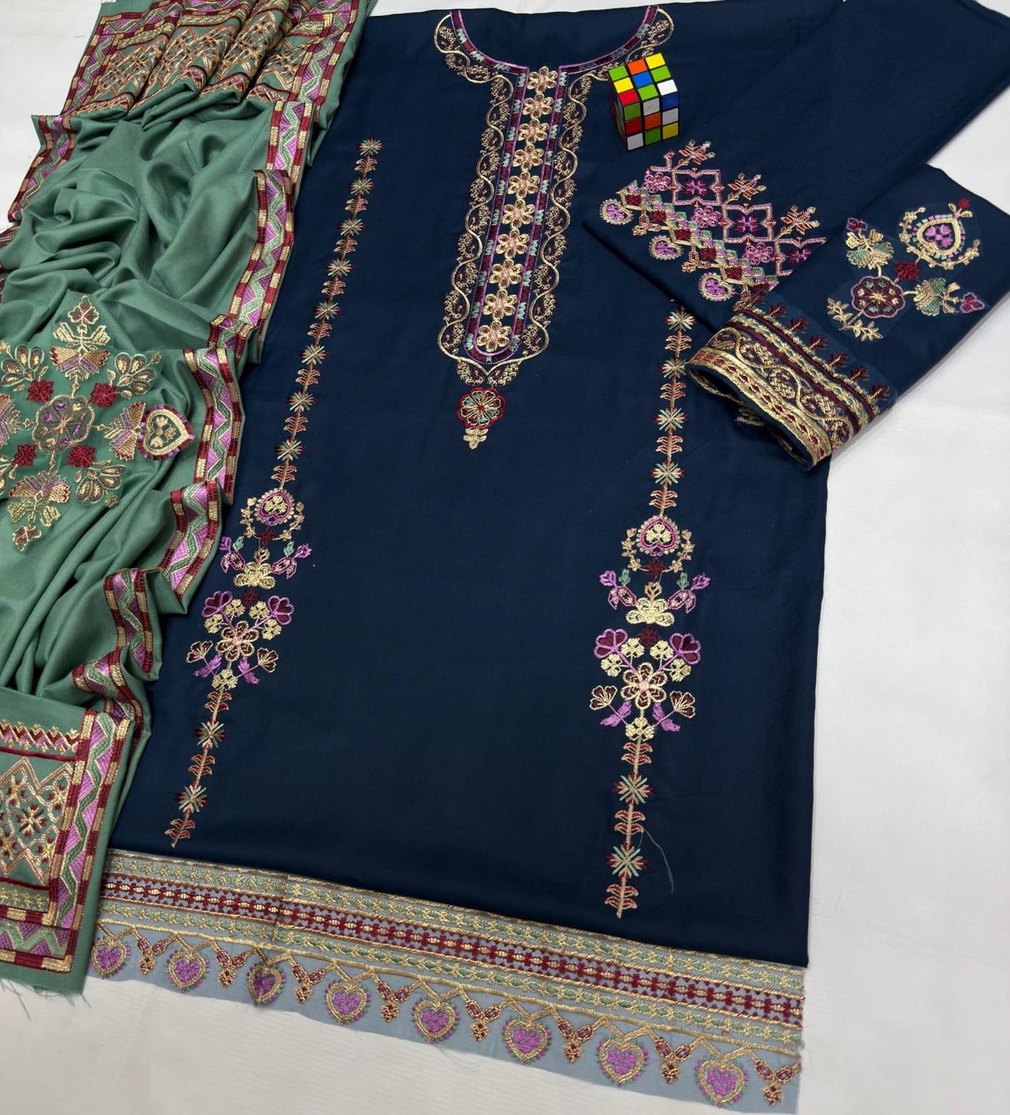 Zara ShahJahan Brand Luxury Embroidered suit