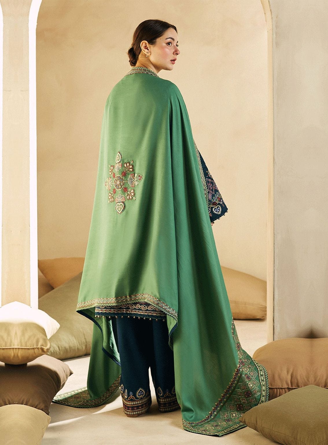 Zara ShahJahan Brand Luxury Embroidered suit