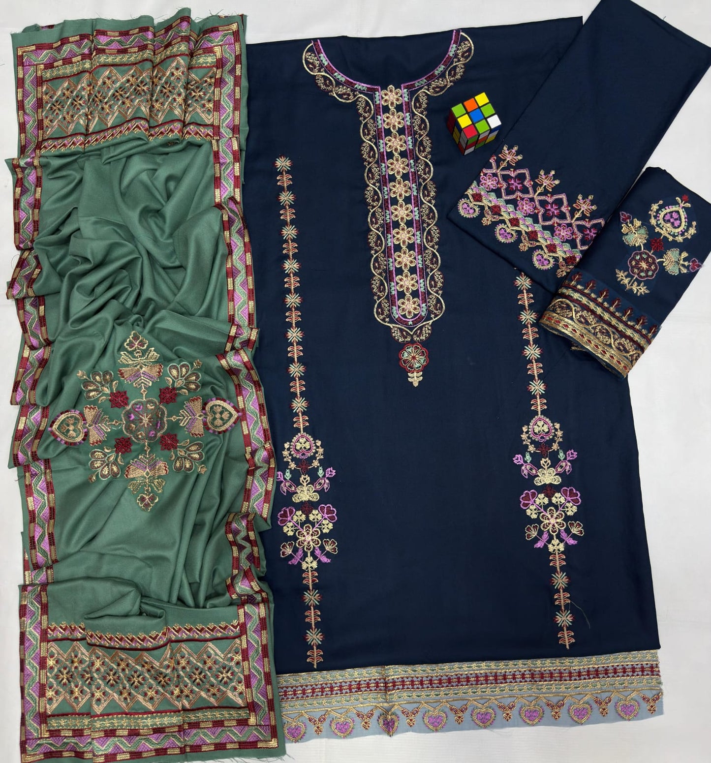 Zara ShahJahan Brand Luxury Embroidered suit