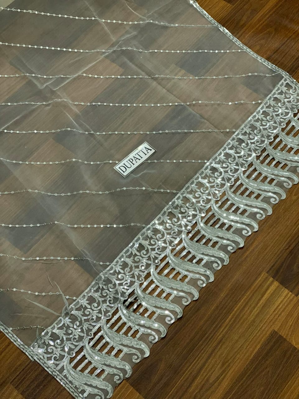 ADAN LIBAS Organza Embroidered Cutwork
