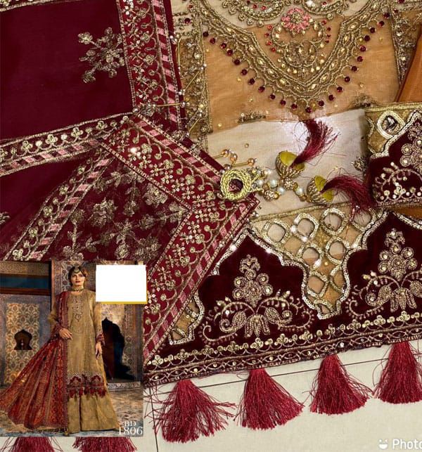 MARIA.B Net Embroidered Moti work luxury Collection