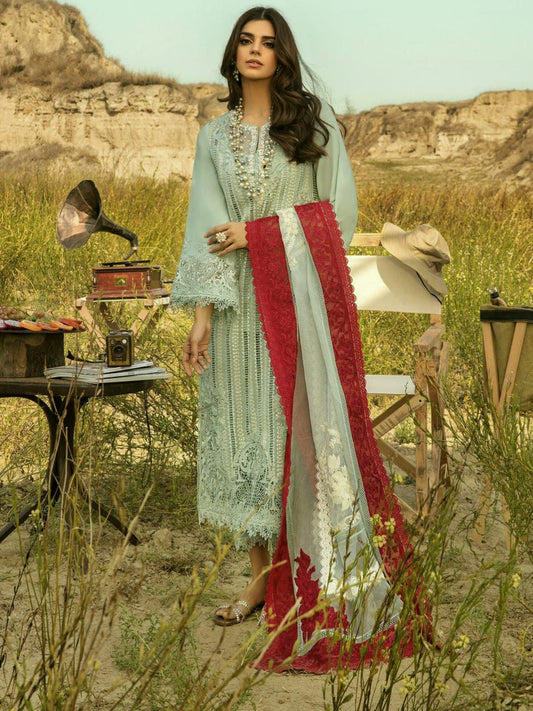 CRIMSON Chikankari Embriodered lawn cotton luxury Suit