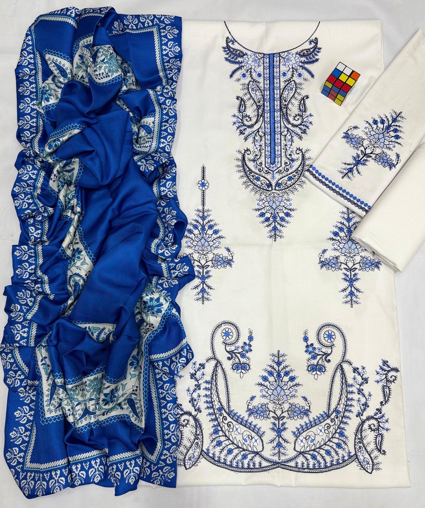 MARIA.B Dhanak Embriodered luxury Suit