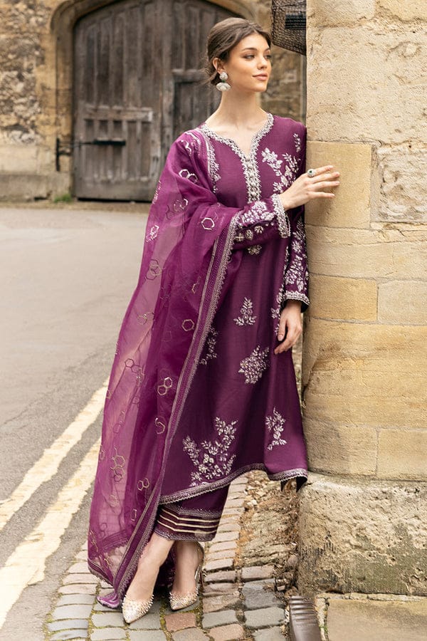 MUSHQ organza embroidered hand embellished luxury unstitched suit