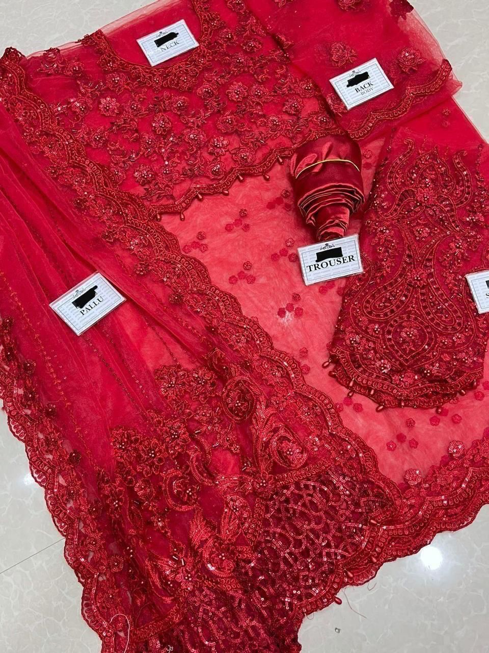 MARIA.B SAREE NET EMBROIDERED LUXURY COLLECTION