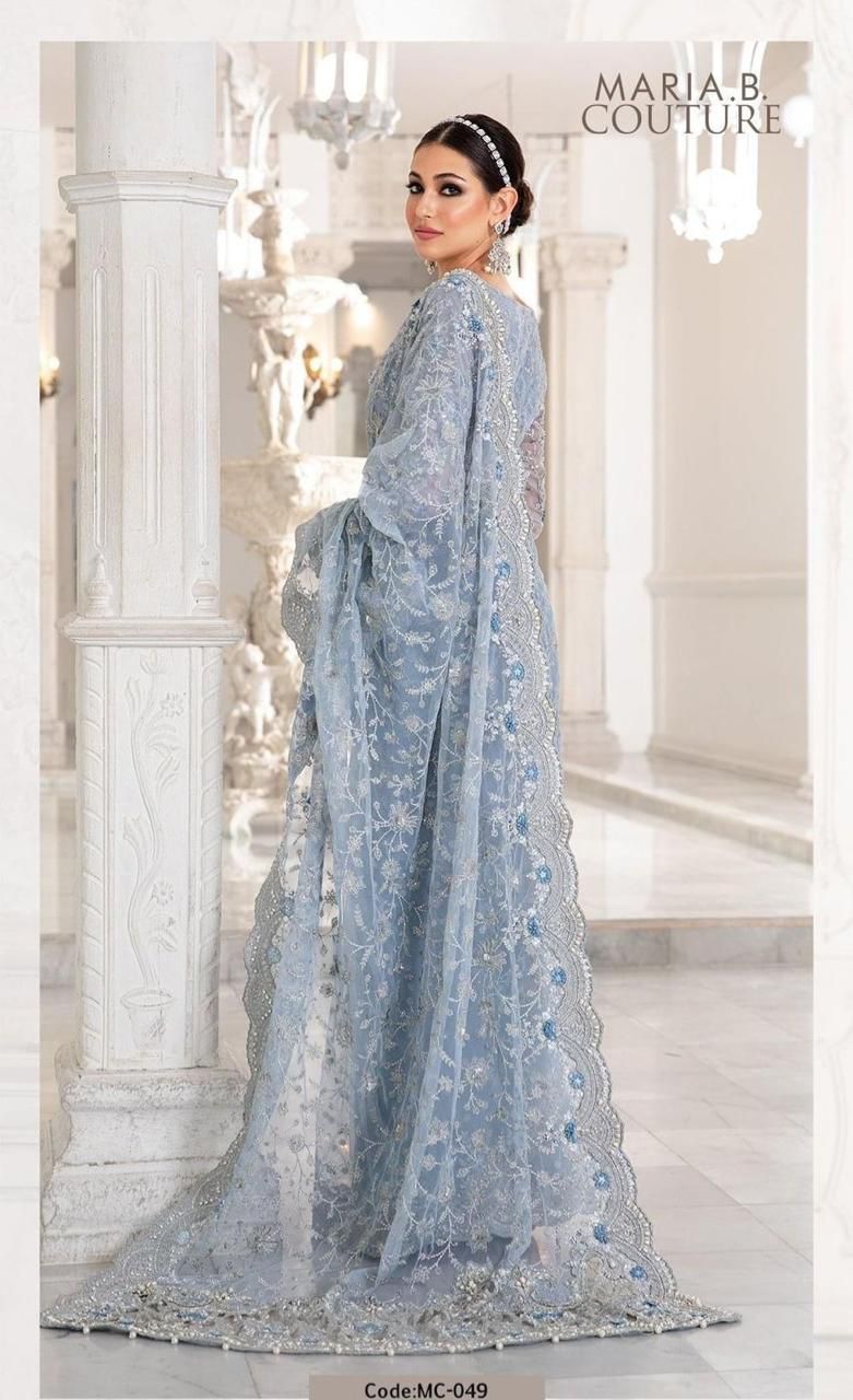 MARIA.B SAREE NET EMBOROIDERED LUXURY COLLECTION