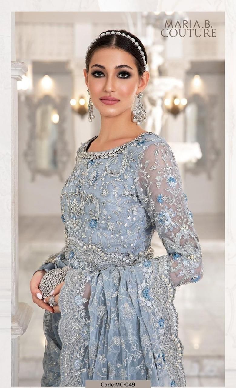 MARIA.B SAREE NET EMBOROIDERED LUXURY COLLECTION