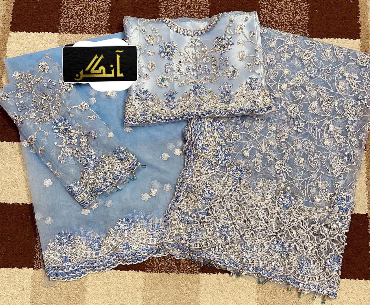 MARIA.B SAREE NET EMBOROIDERED LUXURY COLLECTION