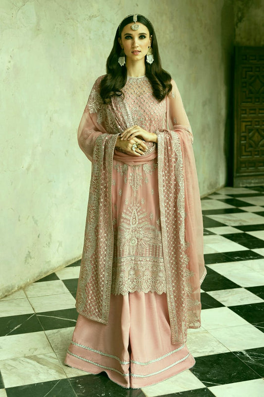 AFROZEH Organza Embroidered luxury Suit