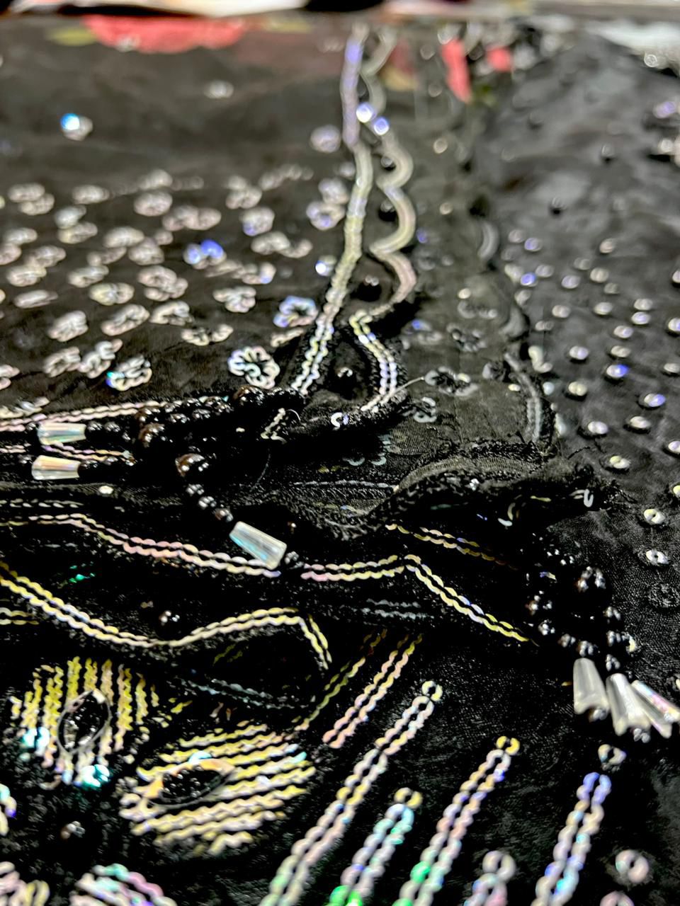 BAROQUE ORGANZA EMBROIDERED SUIT