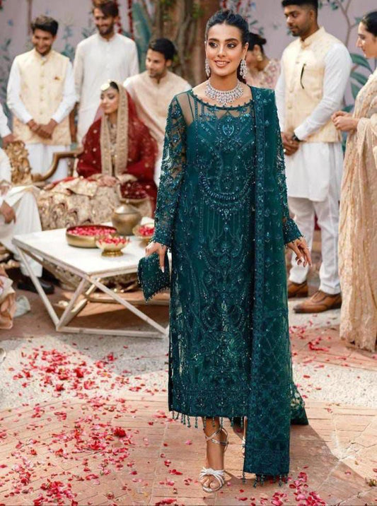 KANWAL MALIK ORGANZA EMBROIDERED SUIT